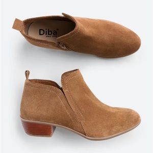 DIBA Layla Suede Bootie- Cognac